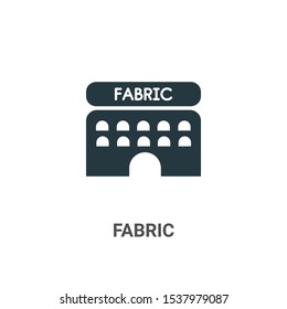 Fabric vector icon on white background. Flat vector fabric icon symbol sign from modern sew collection for mobile concept and web apps design.