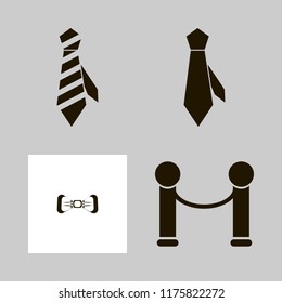 fabric vector icons set. with tie, white bow tie and velvet in set