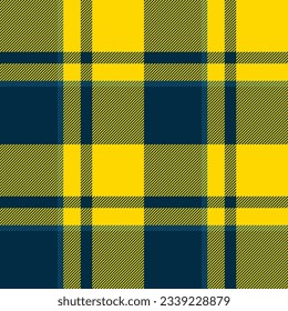 Fabric vector pattern of textile seamless texture with a background tartan plaid check in dark and gold colors.
