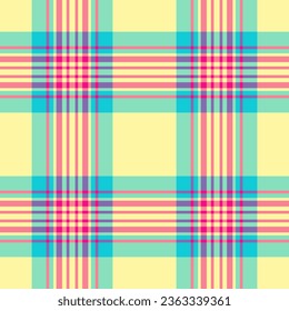 Fabric vector pattern of texture background seamless with a check textile tartan plaid in red and mint colors.