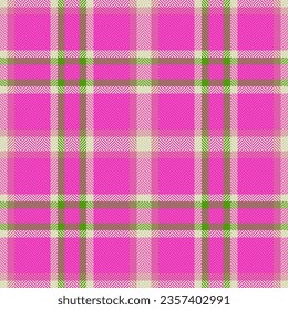 Fabric vector plaid of check seamless textile with a texture background tartan pattern in violet and light colors.