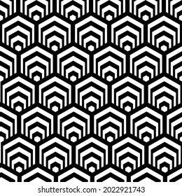 Fabric Vector seamless texture. Modern geometric background with hexagonal tiles.
