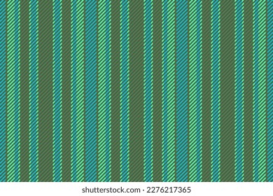 Fabric vector vertical. Textile lines pattern. Seamless stripe texture background in green and turquoise colors.