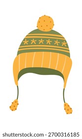 Fabric warm winter hat design