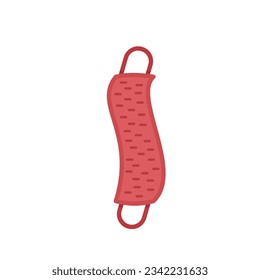 Vector plano de icono de tela de lavado de tela. Rata de mano. Ropa de baño aislada