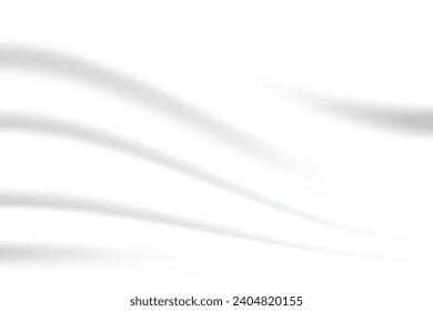 Fabric Wavy Background Bbstract. White Wrinkled Canvas. Illustration design.