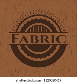 Fabric wooden emblem