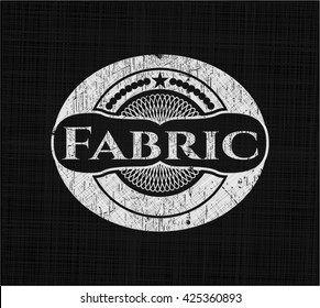 Fabric written with chalkboard texture