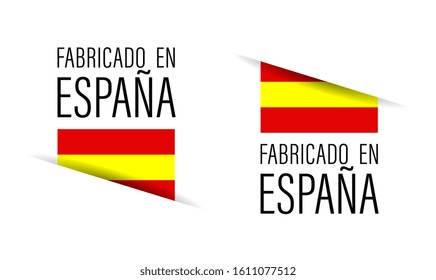 Fabricado en España, Made in Spain in Spanish language