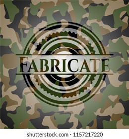 Fabricate on camouflage pattern