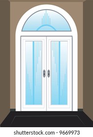 a fabricated door	
