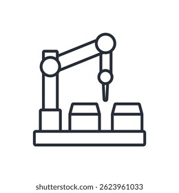 fabrication icon. vector.Editable stroke.linear style sign for use web design,logo.Symbol illustration.