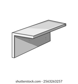 fabrication steel beam cartoon. welding tensile, reinforcement girder, truss alloy fabrication steel beam sign. isolated symbol vector illustration