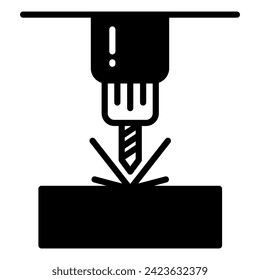 Fabrication Tools icon line vector illustration