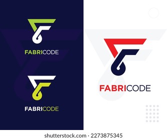 Fabricod. logo design, brand, brand identity, company name, company, minimalist. modern. Unique. typography. letter logo, letter logo design, brand name, health. eps file. victor file. 