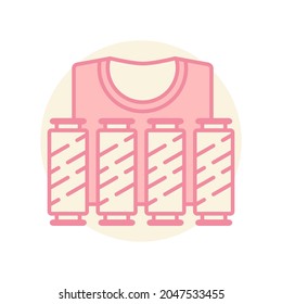 fabrics, threads, and clothing products