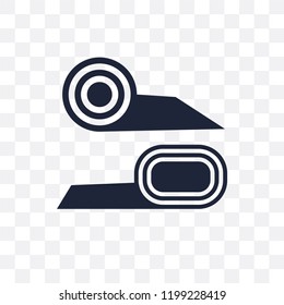 Fabrics transparent icon. Fabrics symbol design from Sew collection. Simple element vector illustration on transparent background.