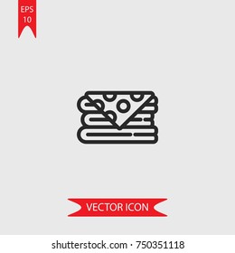 Fabrics vector icon, illustration symbol