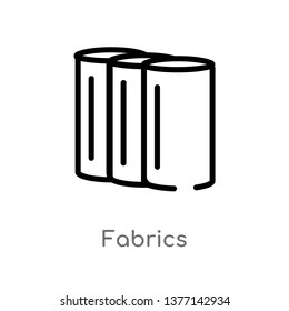 fabrics vector line icon. Simple element illustration. fabrics outline icon from sew concept. Can be used for web and mobile