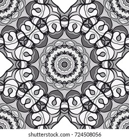 fabulous abstract background. monochcrome vector illustration. design for wallpaper, fabric print