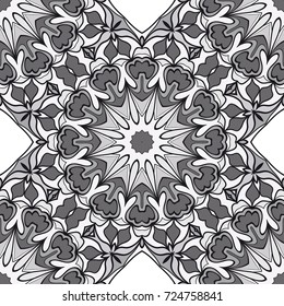 fabulous abstract background. monochcrome vector illustration. design for wallpaper, fabric print