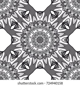 fabulous abstract background. monochcrome vector illustration. design for wallpaper, fabric print