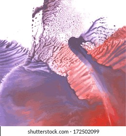 Fabulous abstract monotypy 2. Vector background