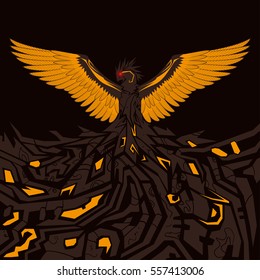 Fabulous abstract phoenix