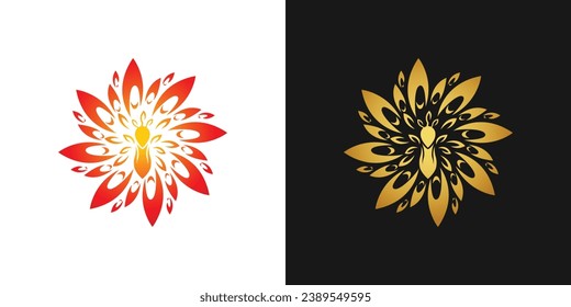 Fabulous and Abstract Phoenix Logo Design
