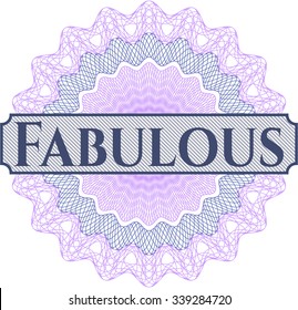 Fabulous abstract rosette