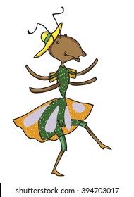 Fabulous ant is dancing