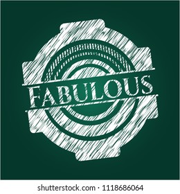 Fabulous chalk emblem