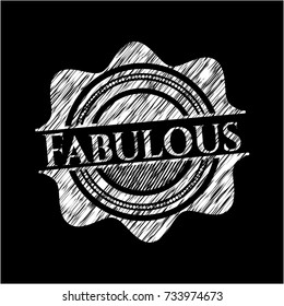 Fabulous with chalkboard texture