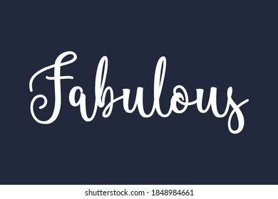 Fabulous Cursive Calligraphy White Color Text On Navy Blue Background