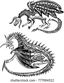 Fabulous decorative dragons