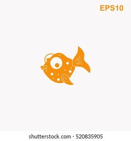 Fabulous fish vector icon