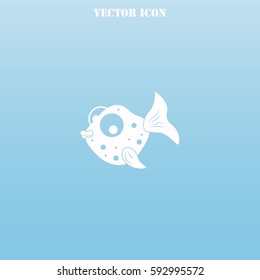 Fabulous fish vector  icon.