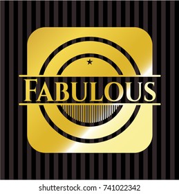 Fabulous gold badge or emblem