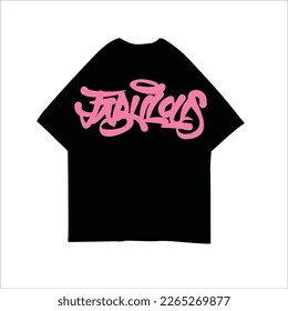Fabulous Handlettering text Vector Illustration, Streetwear, Typography,Graffiti, poster, on white background