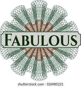 Fabuloso estilo de dinero rosette