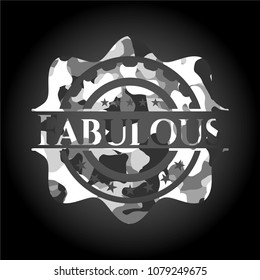  Fabulous on grey camouflaged pattern