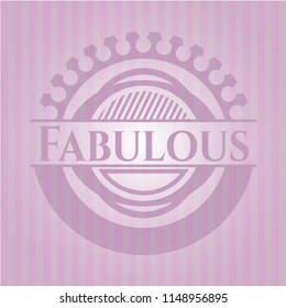 Fabulous pink emblem