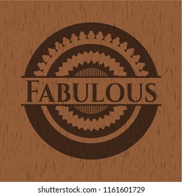 Fabulous realistic wood emblem