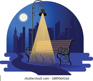Noche fabulosa y romántica. Bajo la linterna y la luna.