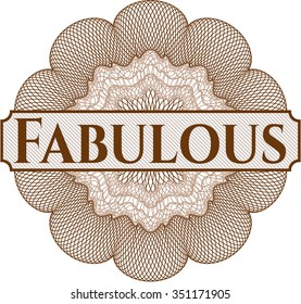 Fabulous rosette