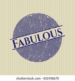 Sello de caucho fabuloso