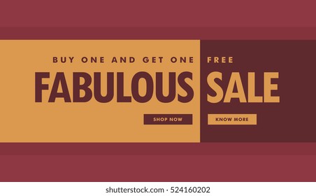 fabulous sale banner poster template for promotion