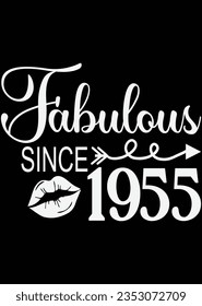 Fabulous Since 1955 eps cut file for cutting machine