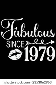 Fabulous Since 1979 eps cut file for cutting machine