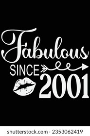 Fabulous Since 2001 eps cut file for cutting machine
